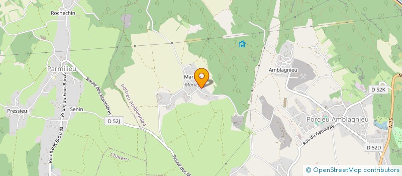 localisation de l'entreprise MONSIEUR CYRILLE GALLEGO  MONTALIEU-VERCIEU