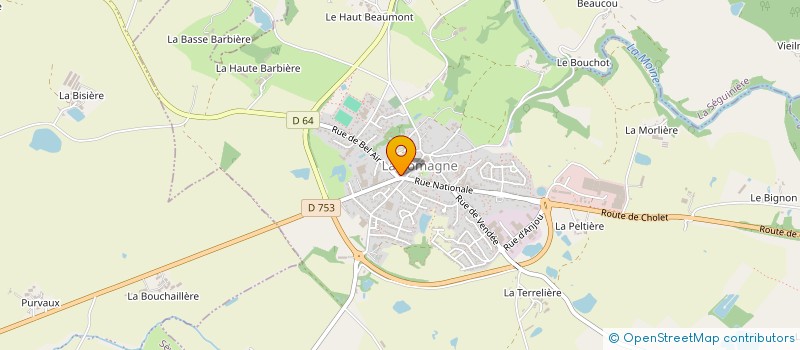 localisation de l'entreprise MONSIEUR CYRILLE GANTOIS  LA ROMAGNE