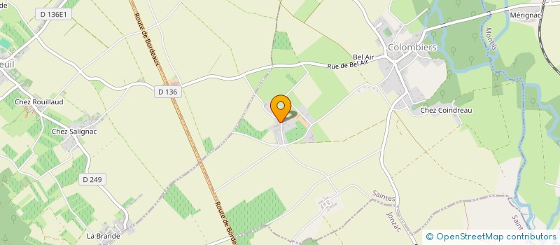 localisation de l'entreprise MONSIEUR CYRILLE GAUDICHON  COLOMBIERS