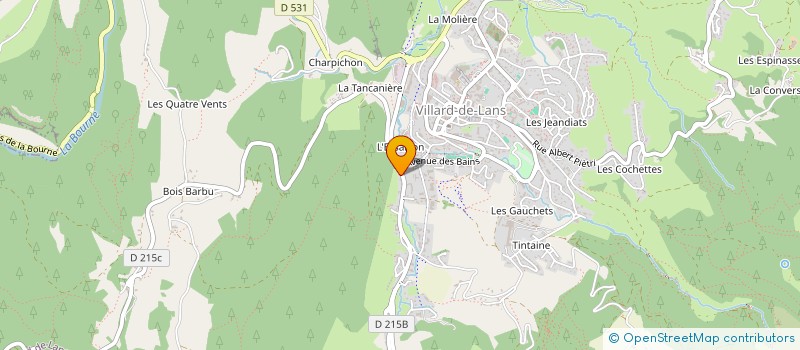 localisation de l'entreprise MONSIEUR CYRILLE GAUTHIER  VILLARD-DE-LANS