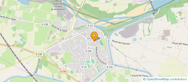 localisation de l'entreprise MONSIEUR CYRILLE GINARD  MALLEMORT