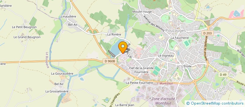 localisation de l'entreprise MONSIEUR CYRILLE GIRAUD  POUZAUGES