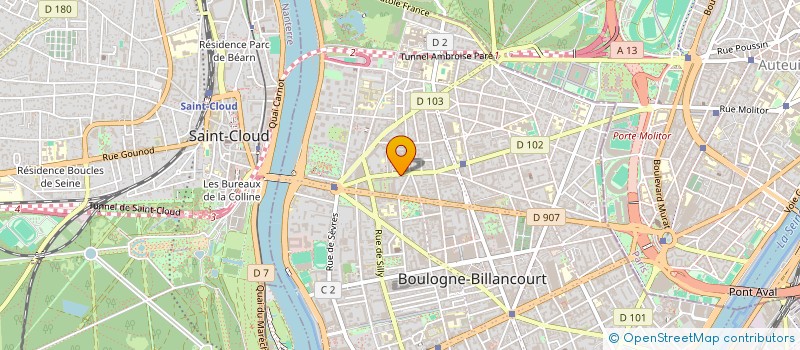 localisation de l'entreprise MONSIEUR CYRILLE GNANOU à BOULOGNE-BILLANCOURT