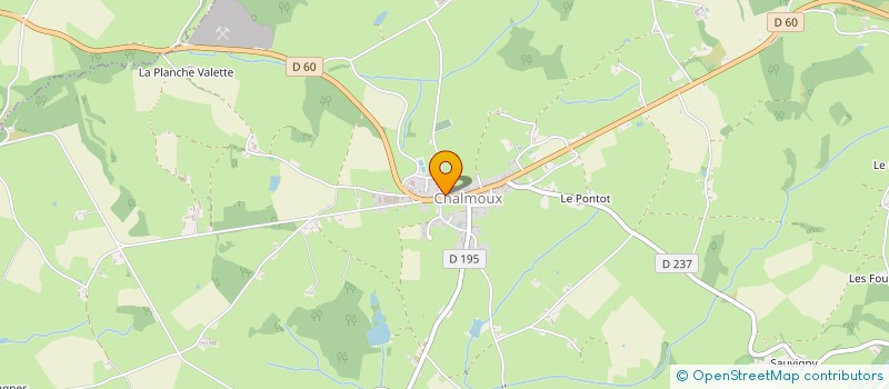 localisation de l'entreprise MONSIEUR CYRILLE GOURY  CHALMOUX