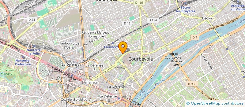 localisation de l'entreprise MONSIEUR CYRILLE GUENEE à COURBEVOIE