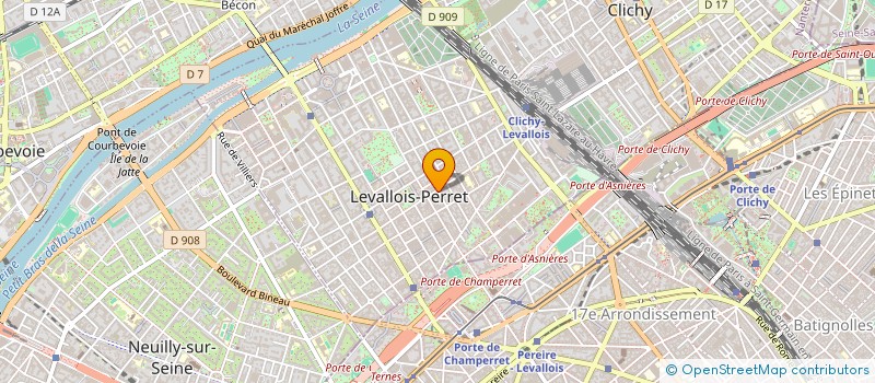 localisation de l'entreprise MONSIEUR CYRILLE GUERIN à LEVALLOIS PERRET