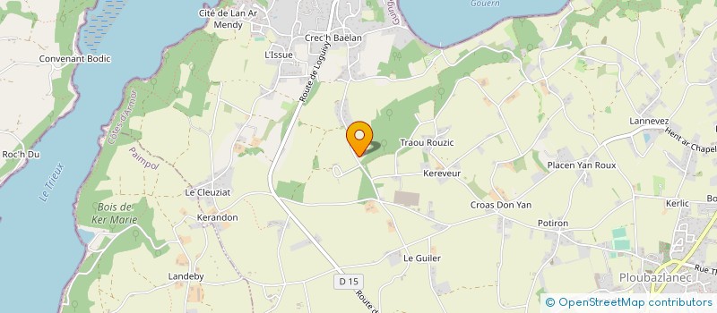 localisation de l'entreprise MONSIEUR CYRILLE GUIGUENO  PLOUBAZLANEC