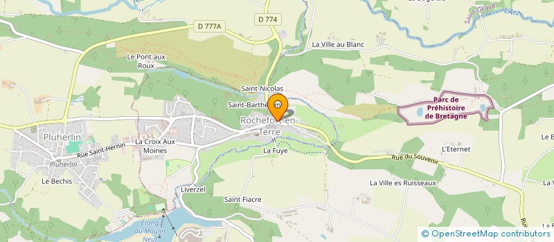 localisation de l'entreprise MONSIEUR CYRILLE GUILLEMOTO à ROCHEFORT-EN-TERRE