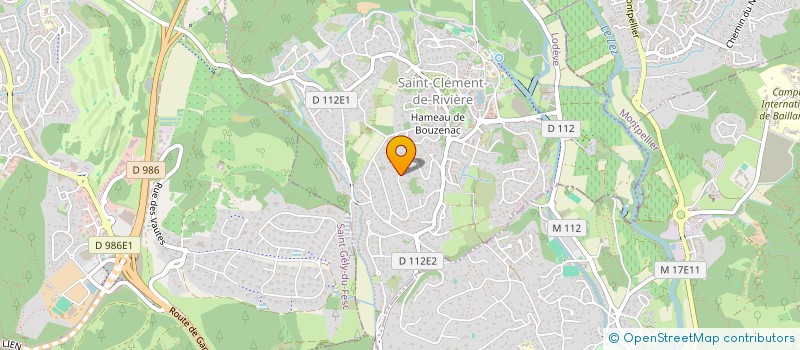 localisation de l'entreprise MONSIEUR CYRILLE GUITER  SAINT CLEMENT DE RIVIERE