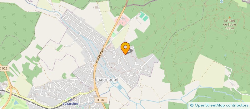 localisation de l'entreprise MONSIEUR CYRILLE GUYADER  CHAUMONTEL