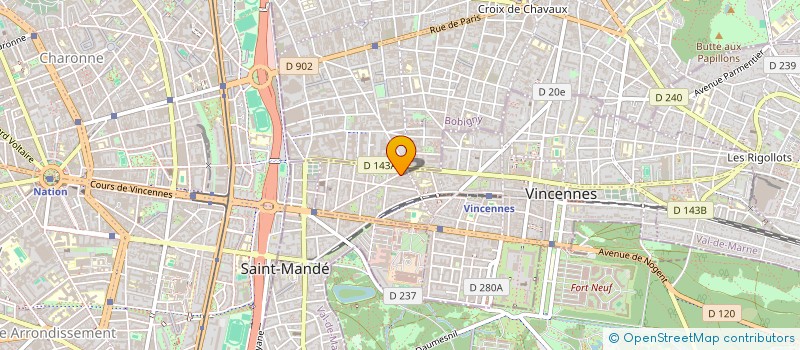 localisation de l'entreprise MONSIEUR CYRILLE HAMELIN à VINCENNES