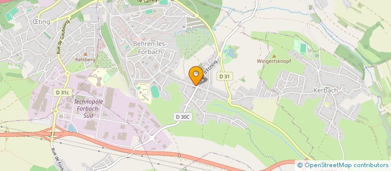 localisation de l'entreprise MONSIEUR CYRILLE HASDENTEUFEL  BEHREN-LES-FORBACH