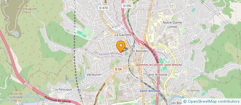 localisation de l'entreprise MONSIEUR CYRILLE HEBERLE à LES PENNES-MIRABEAU