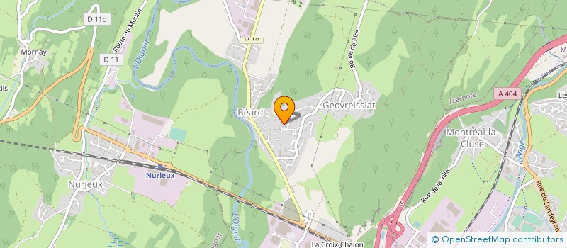 localisation de l'entreprise MONSIEUR CYRILLE HELIE-JOLY  BEARD-GEOVREISSIAT