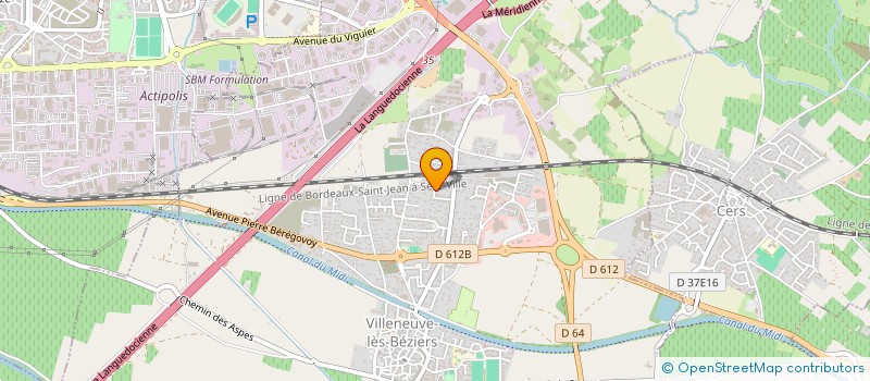 localisation de l'entreprise MONSIEUR CYRILLE HOUY à VILLENEUVE-LES-BEZIERS