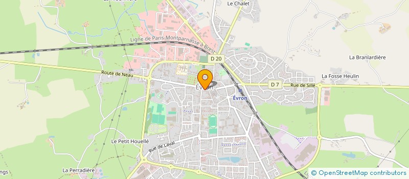 localisation de l'entreprise MONSIEUR CYRILLE HURSTEL  EVRON