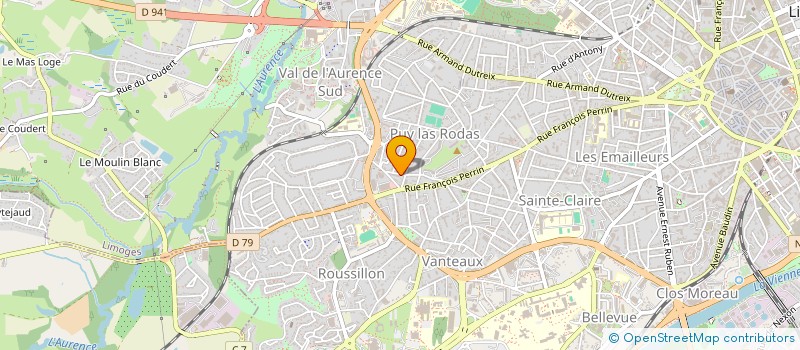localisation de l'entreprise MONSIEUR CYRILLE JOLY à LIMOGES