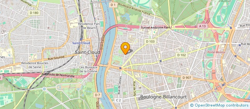 localisation de l'entreprise MONSIEUR CYRILLE JUBERT  BOULOGNE-BILLANCOURT