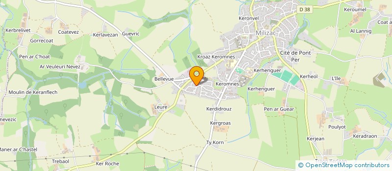 localisation de l'entreprise MONSIEUR CYRILLE KERBRAT à MILIZAC-GUIPRONVEL