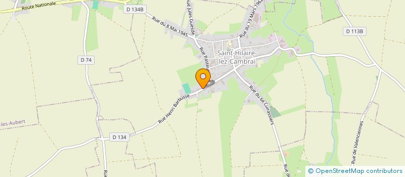 localisation de l'entreprise MONSIEUR CYRILLE KIRKET  SAINT-HILAIRE-LEZ-CAMBRAI