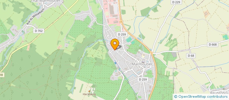 localisation de l'entreprise MONSIEUR CYRILLE KUCZER  MARMOUTIER