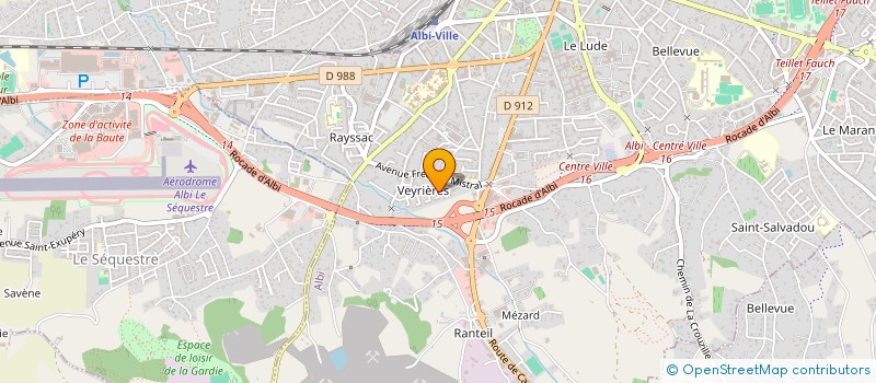 localisation de l'entreprise MONSIEUR CYRILLE LAMY à ALBI