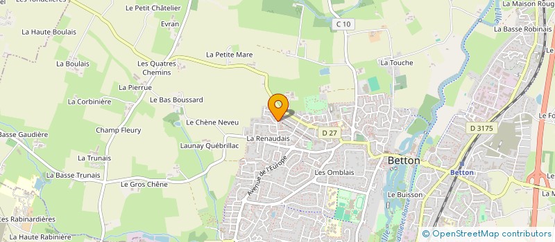 localisation de l'entreprise MONSIEUR CYRILLE LANGELLOTTI  BETTON