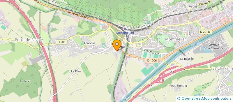 localisation de l'entreprise MONSIEUR CYRILLE LAPREVOTE  PORTE-DE-SAVOIE