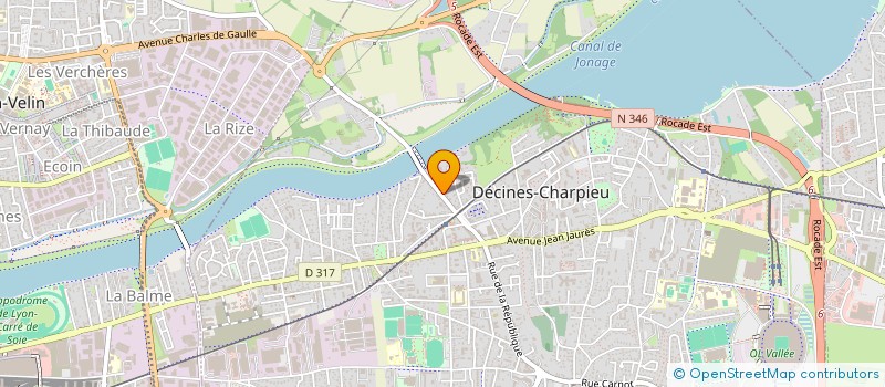 localisation de l'entreprise MONSIEUR CYRILLE LARGENTON à DECINES-CHARPIEU