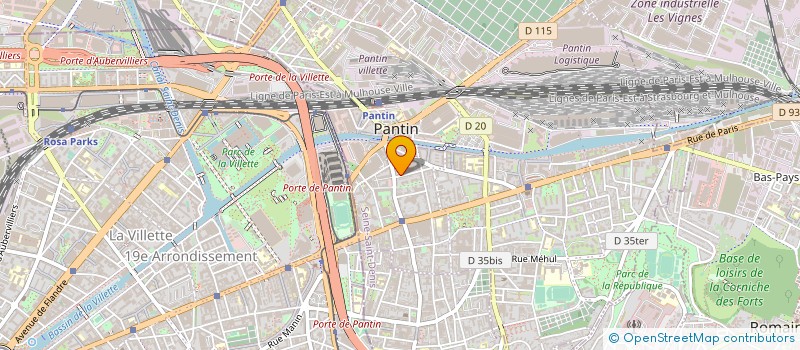 localisation de l'entreprise MONSIEUR CYRILLE LATOUR à PANTIN
