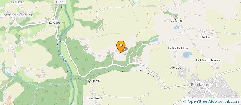 localisation de l'entreprise MONSIEUR CYRILLE LE SCRAIGNE  POULLAOUEN