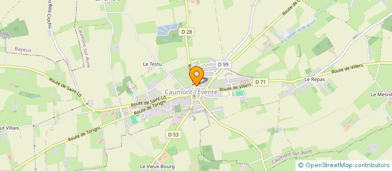 localisation de l'entreprise MONSIEUR CYRILLE LEPAINTEUR à CAUMONT-SUR-AURE
