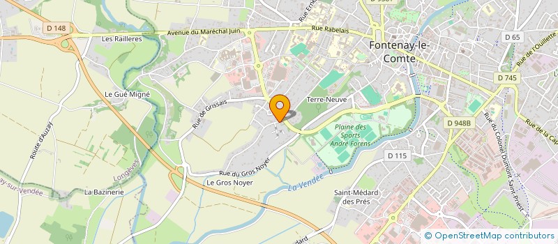 localisation de l'entreprise MONSIEUR CYRILLE LITOU  FONTENAY-LE-COMTE