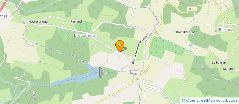 localisation de l'entreprise MONSIEUR CYRILLE LOUVEL  BROUQUEYRAN