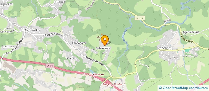 localisation de l'entreprise MONSIEUR CYRILLE MANIJEAN  MOUGUERRE