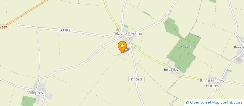 localisation de l'entreprise MONSIEUR CYRILLE MARCOULT à TILLAY-LE-PENEUX