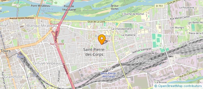 localisation de l'entreprise MONSIEUR CYRILLE MARGUET  SAINT-PIERRE-DES-CORPS