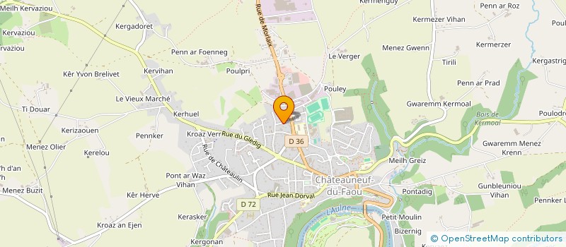 localisation de l'entreprise MONSIEUR CYRILLE MARIE à CHATEAUNEUF-DU-FAOU