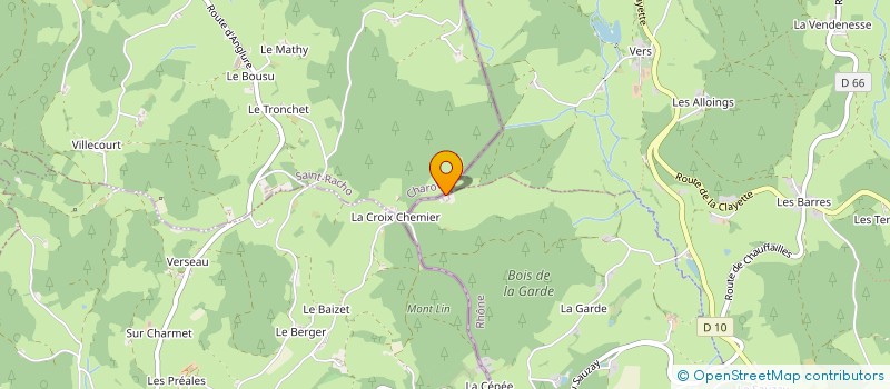 localisation de l'entreprise MONSIEUR CYRILLE MARIN  SAINT-CLEMENT-DE-VERS