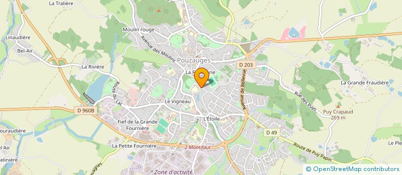 localisation de l'entreprise MONSIEUR CYRILLE MARQUIS  POUZAUGES