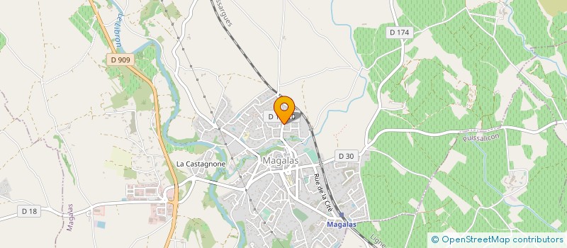 localisation de l'entreprise MONSIEUR CYRILLE MARTIN  MAGALAS