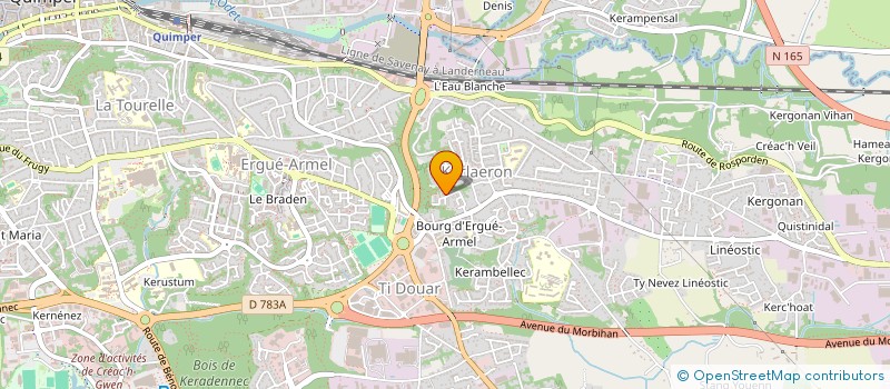 localisation de l'entreprise MONSIEUR CYRILLE MAZEAU à QUIMPER