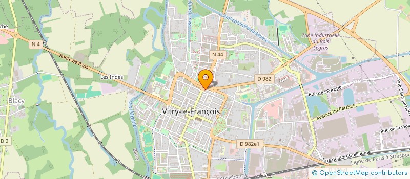 localisation de l'entreprise MONSIEUR CYRILLE MELIZER  VITRY-LE-FRANCOIS