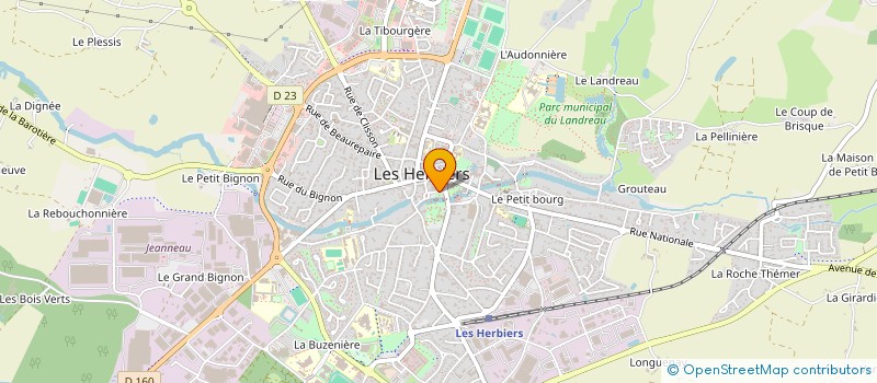 localisation de l'entreprise MONSIEUR CYRILLE MENGIN  LES HERBIERS