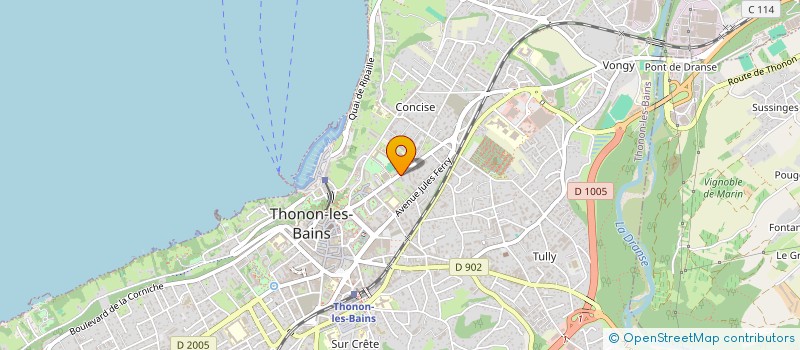 localisation de l'entreprise MONSIEUR CYRILLE MENIA à THONON-LES-BAINS