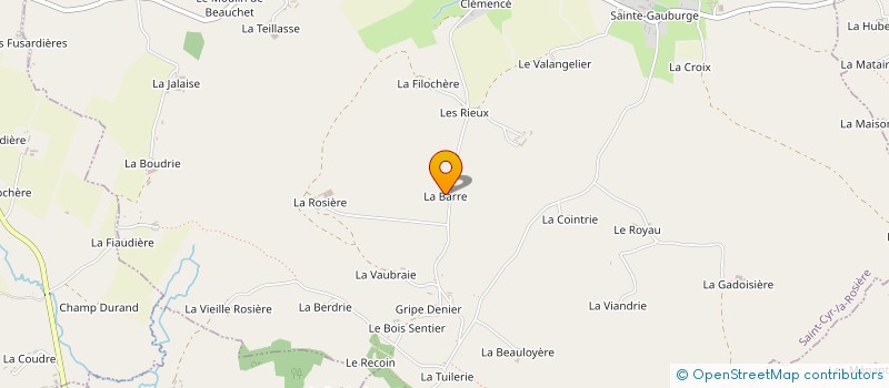 localisation de l'entreprise MONSIEUR CYRILLE MORINEAUX à SAINT-CYR-LA-ROSIERE