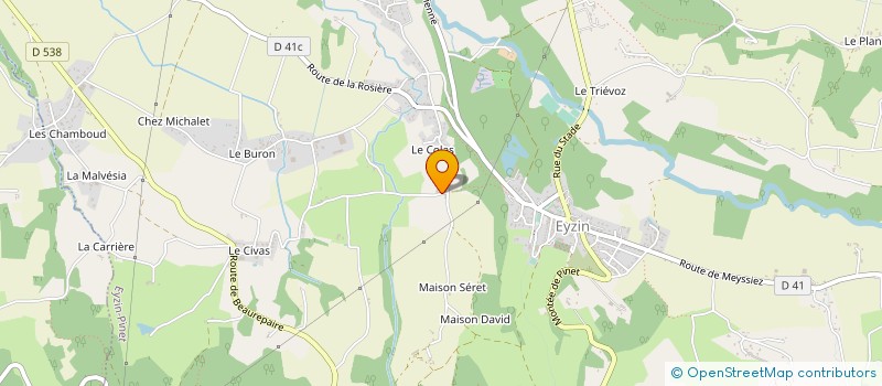 localisation de l'entreprise MONSIEUR CYRILLE MOUTERDE à EYZIN-PINET