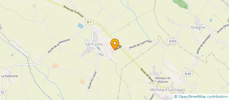 localisation de l'entreprise MONSIEUR CYRILLE NARBONNE  SAINT-JULIA