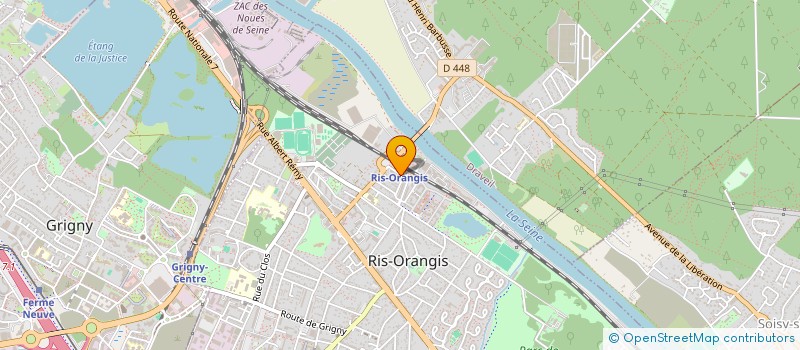 localisation de l'entreprise MONSIEUR CYRILLE NDIOLO ABOSSOLEGO à RIS-ORANGIS