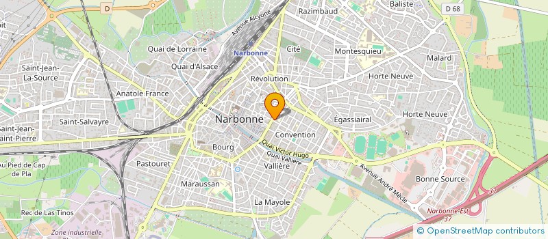 localisation de l'entreprise MONSIEUR CYRILLE NORMAND  NARBONNE